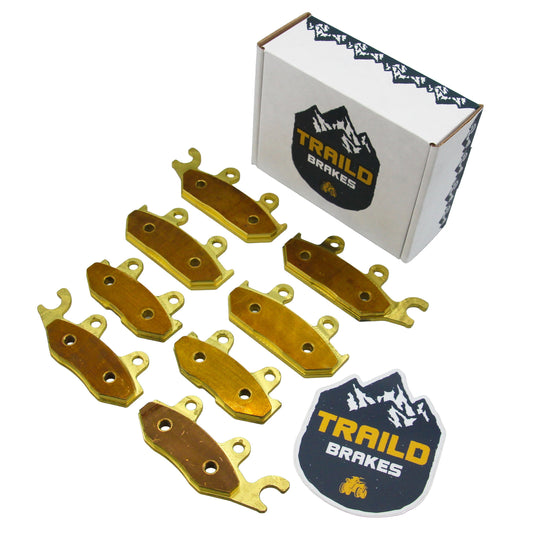 Yamaha Viking 700/Viking VI 2014-2026 Brass Brake Pad Set - Vehicle Parts & Accessories