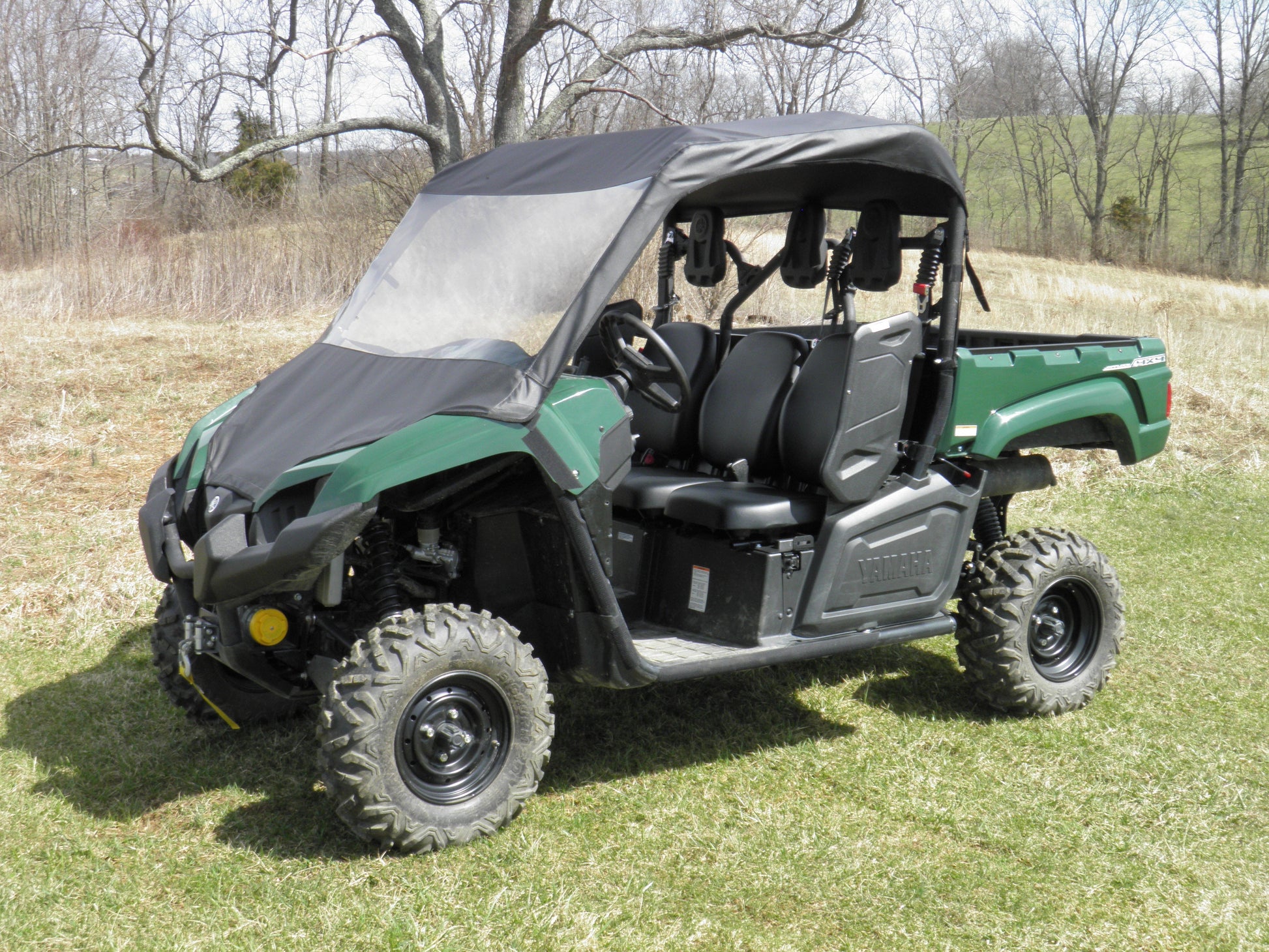 Yamaha Viking - Vinyl Windshield/Top Combo - Windshield/Roof