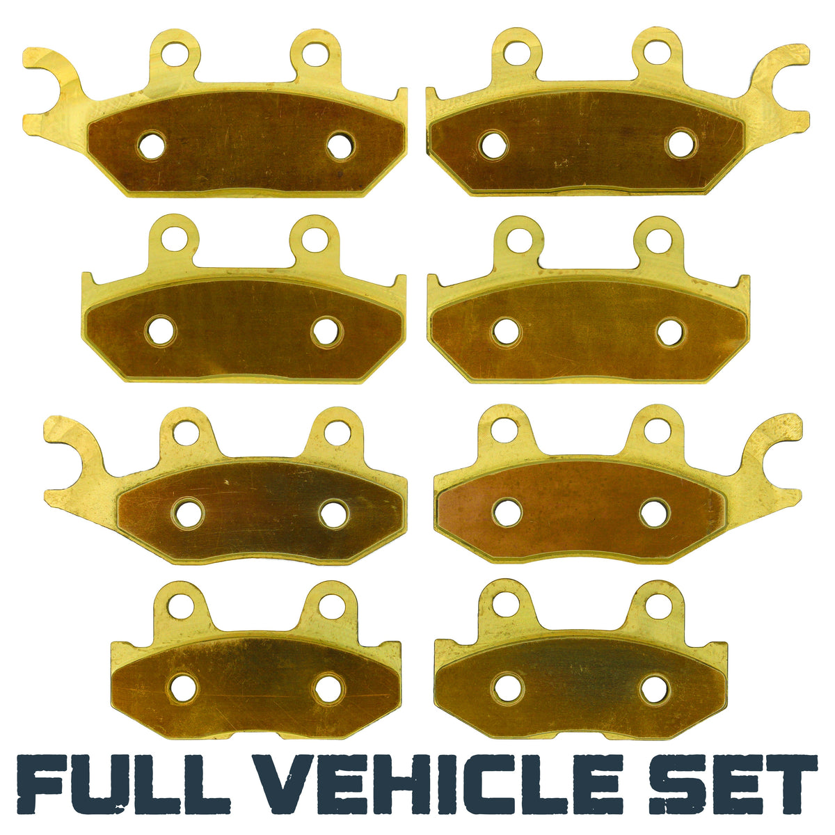 Yamaha Wolverine 700/850/1000 2016-2026 Brass Brake Pad Set - Full Vehicle Set - Vehicle Parts & Accessories