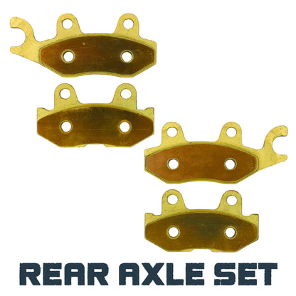 Yamaha Wolverine 700/850/1000 2016-2026 Brass Brake Pad Set - Rear Axle Set - Vehicle Parts & Accessories