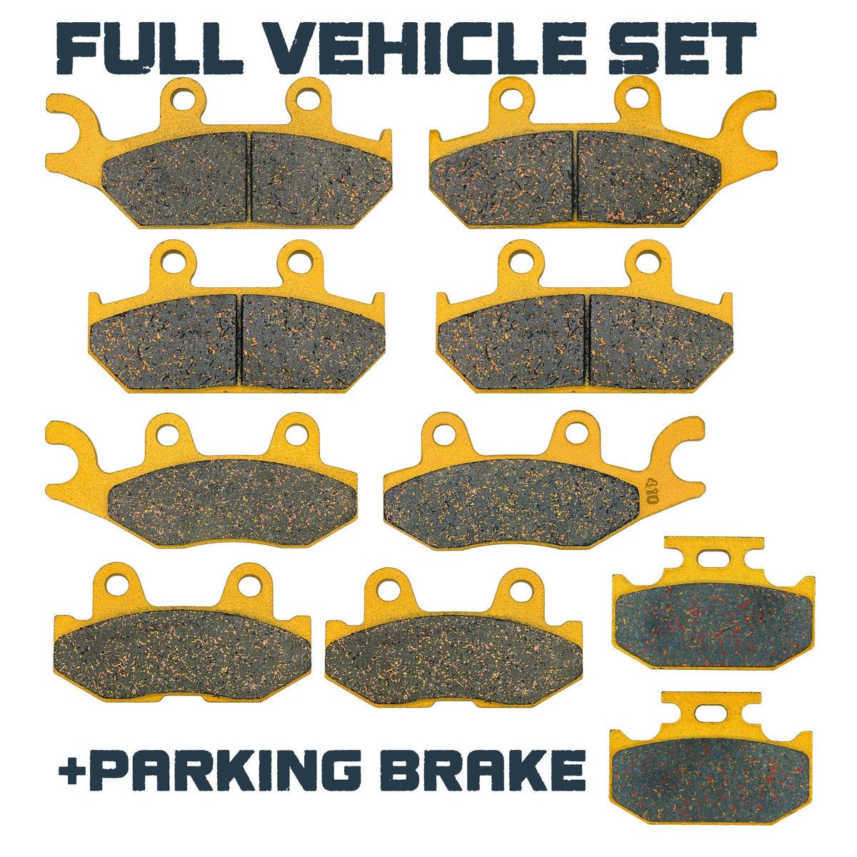 Yamaha Wolverine 700/850/1000 2016-2026 Ceramic Brake Pad Set - Full Vehicle Set (With Parking Brake Pad) - Vehicle