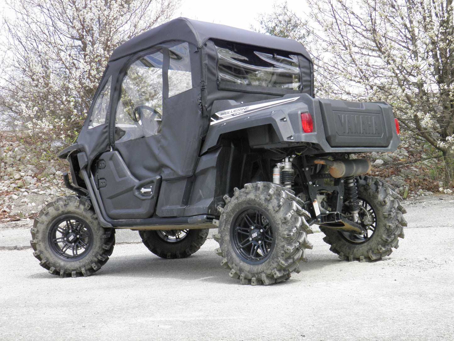 Yamaha Wolverine - Full Cab Enclosure for Hard Windshield (Half Doors) - Full Cab Enclosure