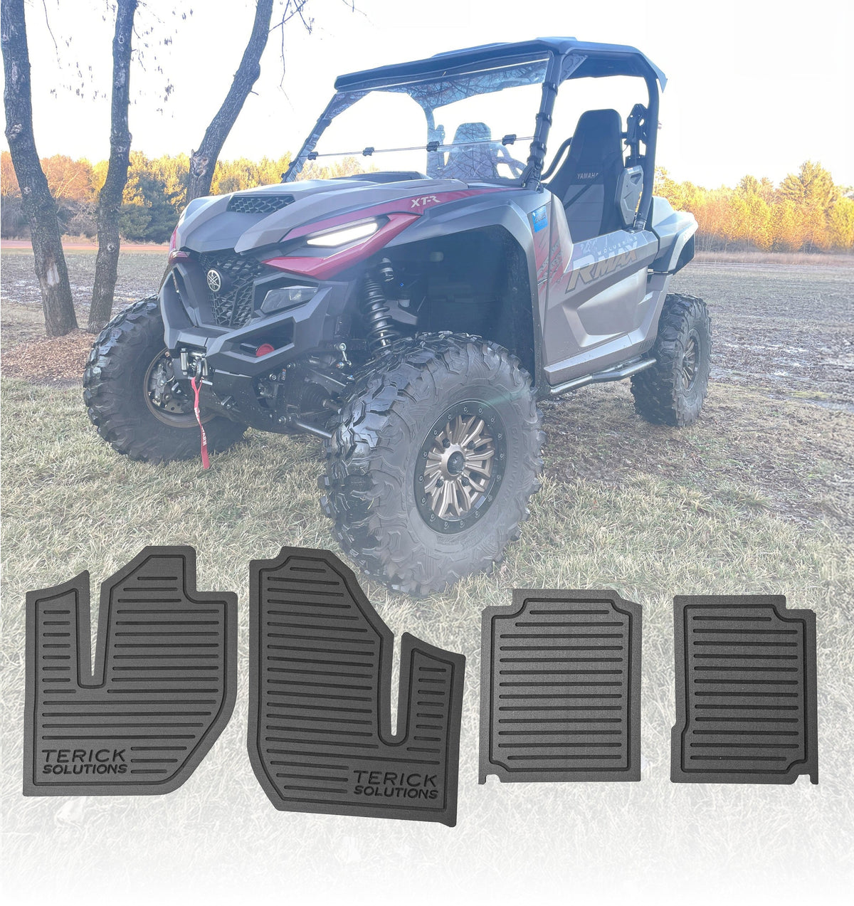 Yamaha Wolverine RMAX 2 1000 / Wolverine X2 850 & X4 850 - 4 Door - UTV Rubber floor mats