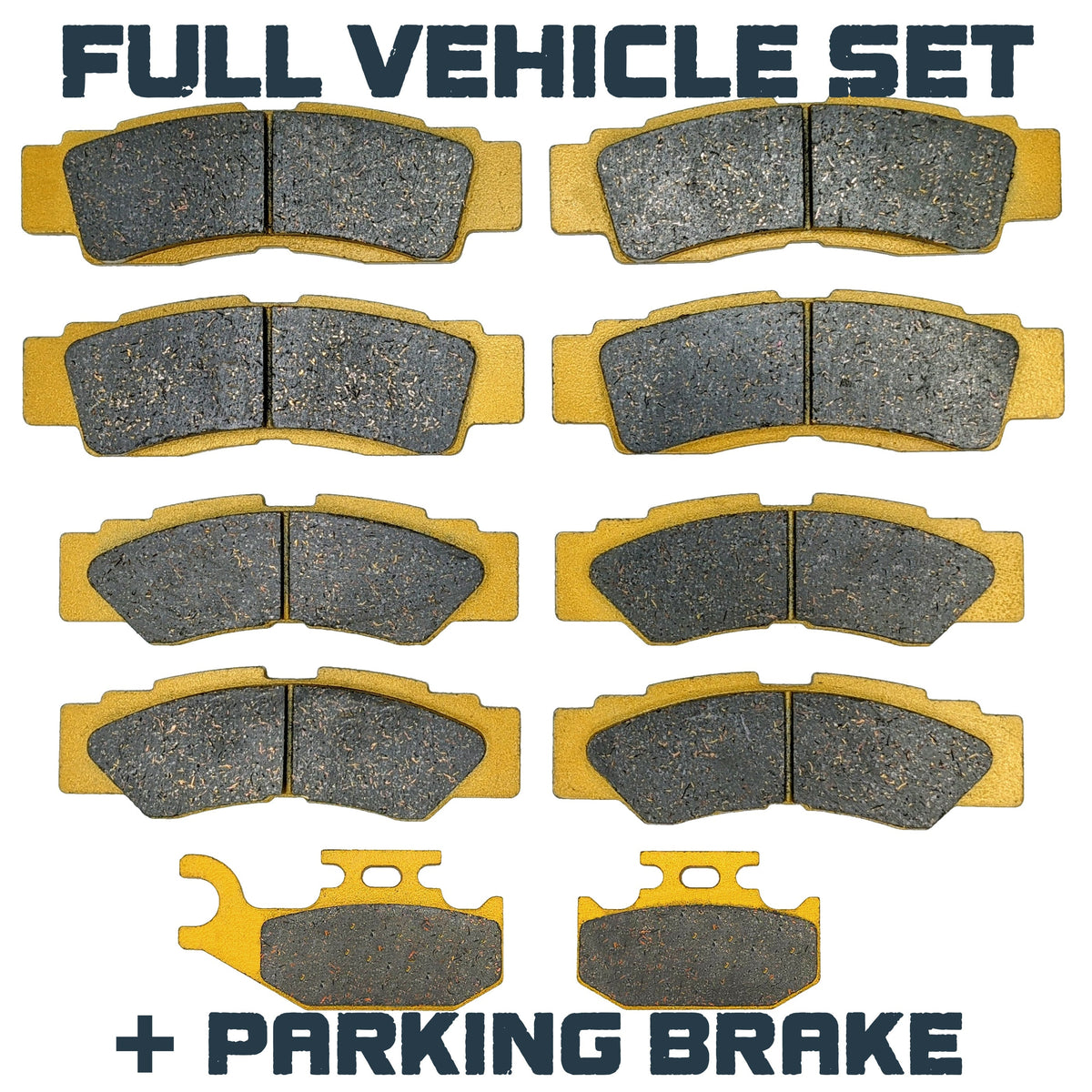 Yamaha Wolverine RMAX2/RMAX4 2021-2024 Ceramic Brake Pad Set - Full Vehicle Set (With Parking Brake) - Vehicle Parts &