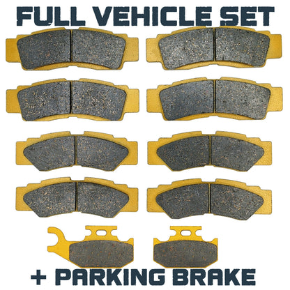 Yamaha Wolverine RMAX2/RMAX4 2021-2024 Ceramic Brake Pad Set - Full Vehicle Set (With Parking Brake) - Vehicle Parts &