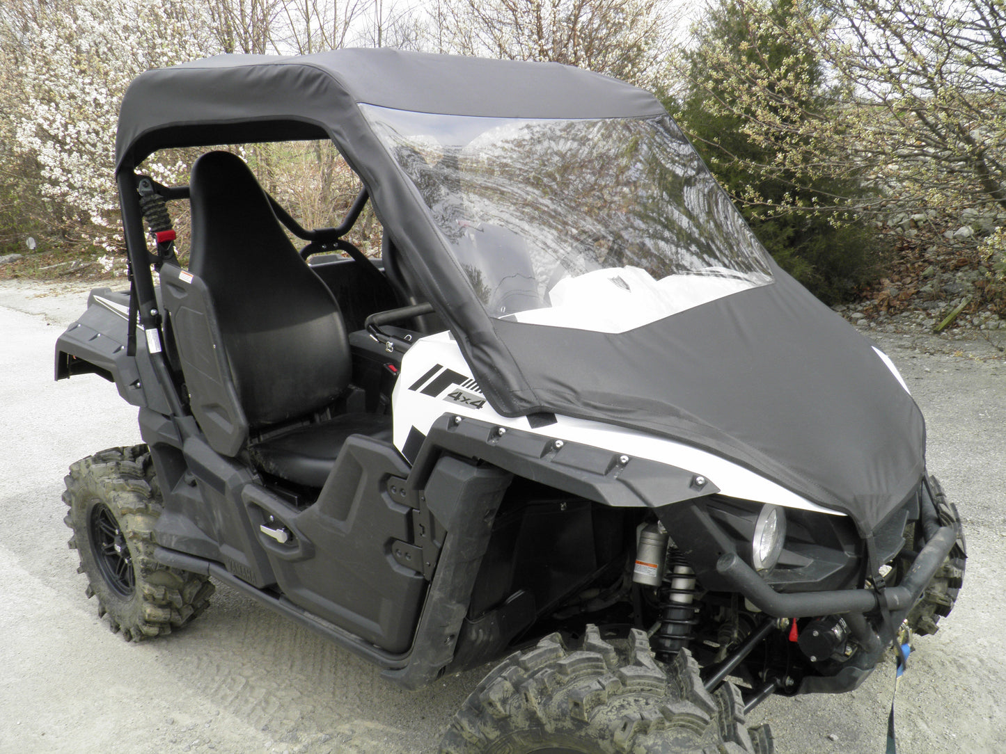 Yamaha Wolverine - Vinyl Windshield/Top Combo - Windshield/Roof