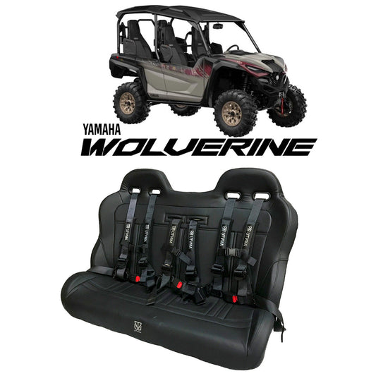 Yamaha Wolverine X4 Rear Bench Seat (2018+) W Harnesses - Bench Seat