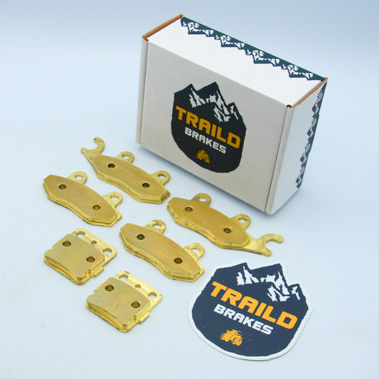 Yamaha YFZ 450 2004-2005 Brass Brake Pad Set - Complete Vehicle Set - Vehicle Parts & Accessories