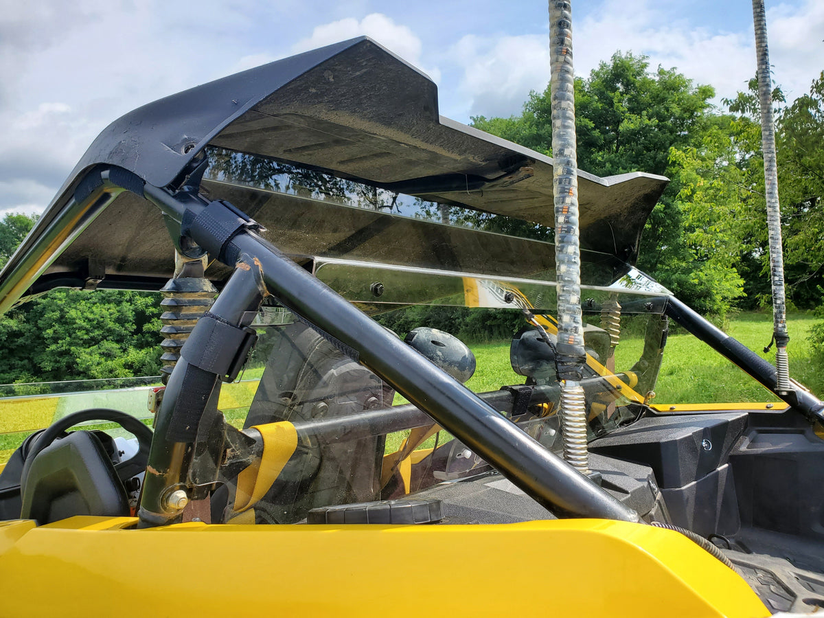 Yamaha YXZ 2016-2018 - 2 Pc Lexan Back Panel w/Vent Option - Windshields