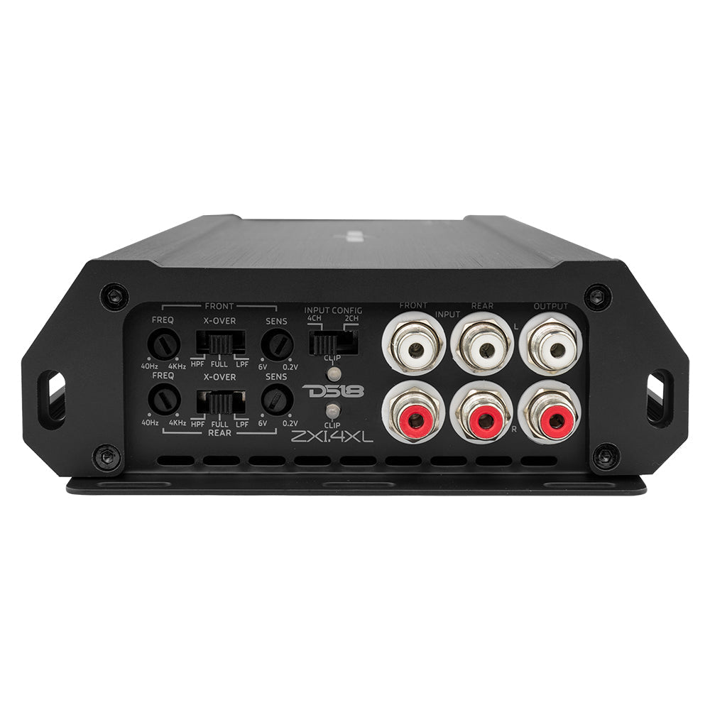 ZXI 4-Channel Class D Amplifier 4 X 250 Watts Rms at 4-Ohm DS18 - Car|Truck/SUV|Jeep|ATV/UTV|Marine