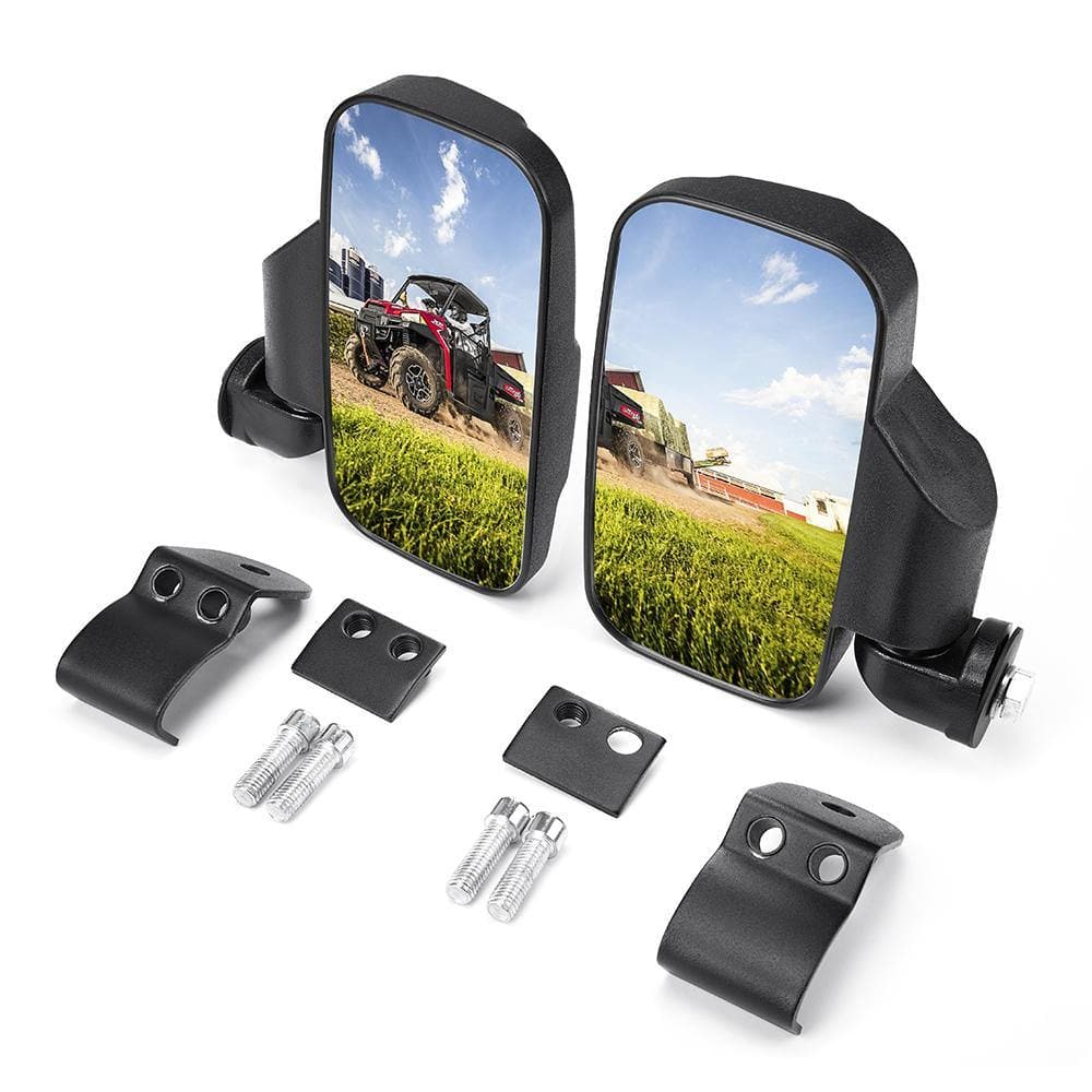 Side Mirrors Fit Polaris Ranger/ General, Can-Am Trail/ Defender