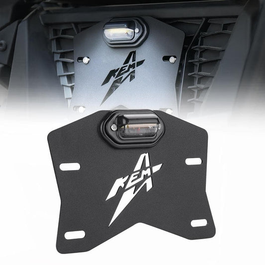 Universal LED License Plate Bracket Kit Fit Can-Am, Polaris