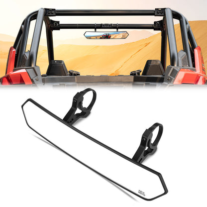 Rear View Mirror and Side Mirrors with 1.6" to 2" Roll Bar Cage