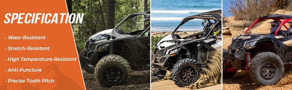 Heavy Duty Belts & Center Storage Bag For Can-Am Maverick X3