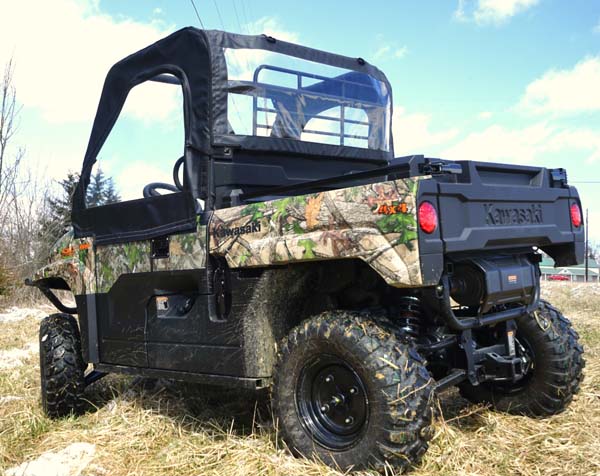 Seizmik Soft Doors and Rear Windshield with Zipper - Kawasaki Mule Pro-MX