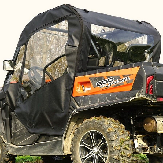 Falcon Ridge Soft Doors and Rear Window - CF Moto UForce 500, 800 - With Zipper