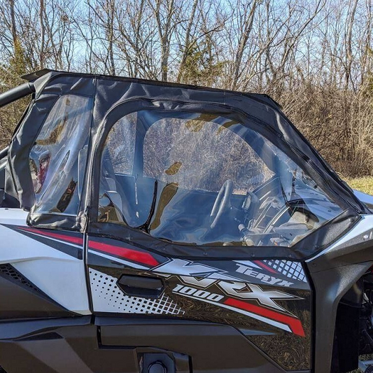 Falcon Ridge Soft Upper Doors and Rear Window - Kawasaki Teryx KRX 1000 - With Zipper