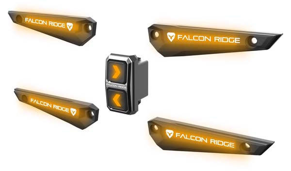 Falcon Ridge Flash 4 Universal UTV Turn Signal Kit