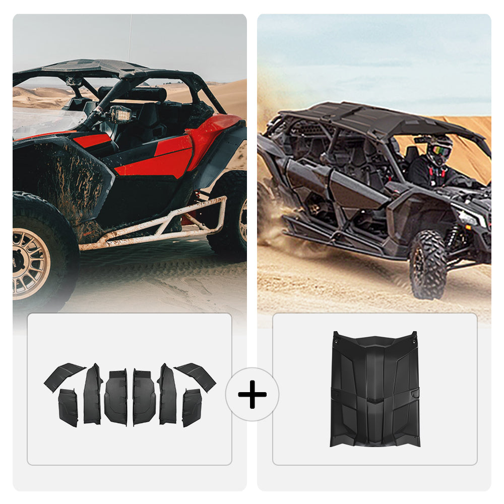 Extended Fender Flares and Hard Roof For Can-Am Maverick X3 MAX