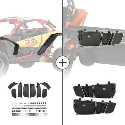 Extended Fender Flares & Door Bags for Can-Am Maverick X3