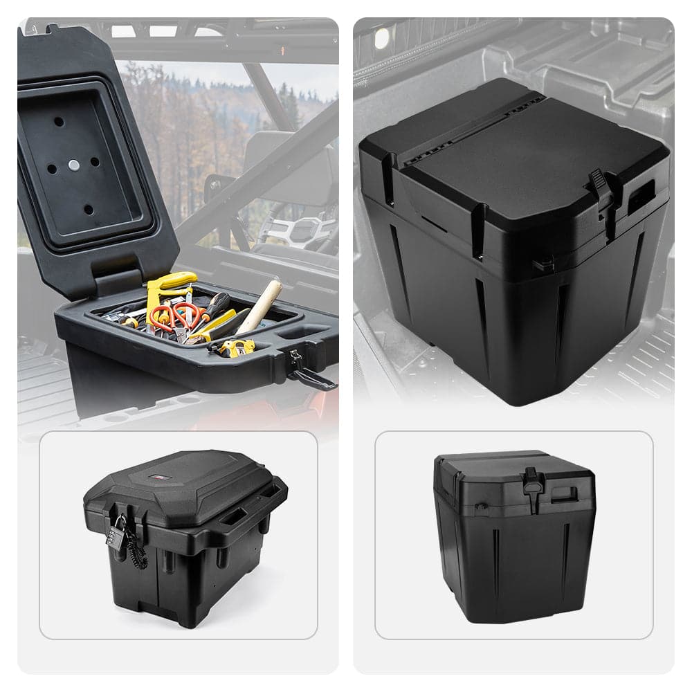 Big Size Cargo Box & Under Seat Storage Box Compatible With Polaris Ranger