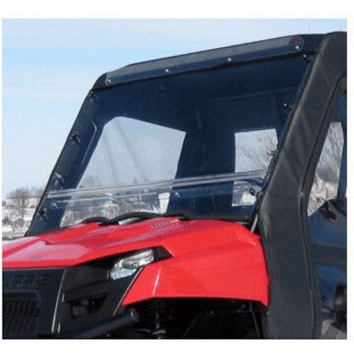 Falcon Ridge Folding Front Windshield - 2010-14 Mid Size Polaris Ranger 570 - Hard Coat