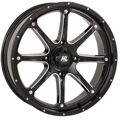 20x6.5 4/156 4+2.5 (+10mm) High Lifter HL4 Wheel - Gloss Blk-Mach