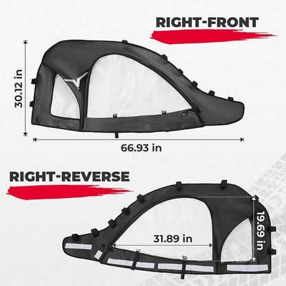 Soft Cab Enclosure Upper Windows for 2020+ CFMOTO ZForce 950