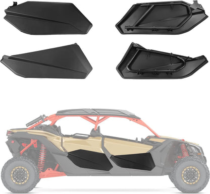 4pcs Lower Doors Panels Kit Plastic For Can-Am Maverick X3 MAX