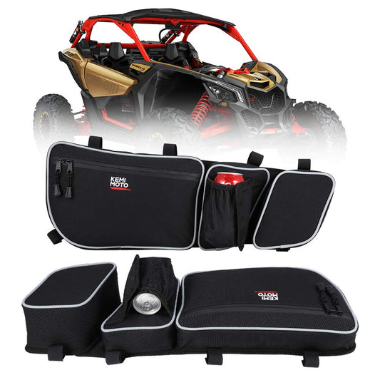 Door Storage Bags with Removable Knee Pad for Can Am Maverick X3