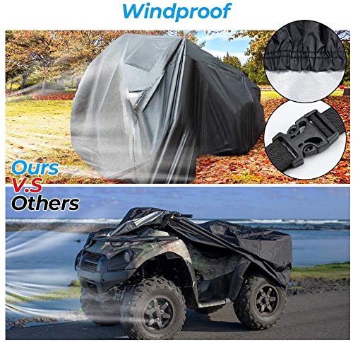 ATV Water-resistant Windproof Cover with Elastic Base Wrap