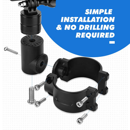 Go Pro Camera Holder for 1.75-2 inch roll bar