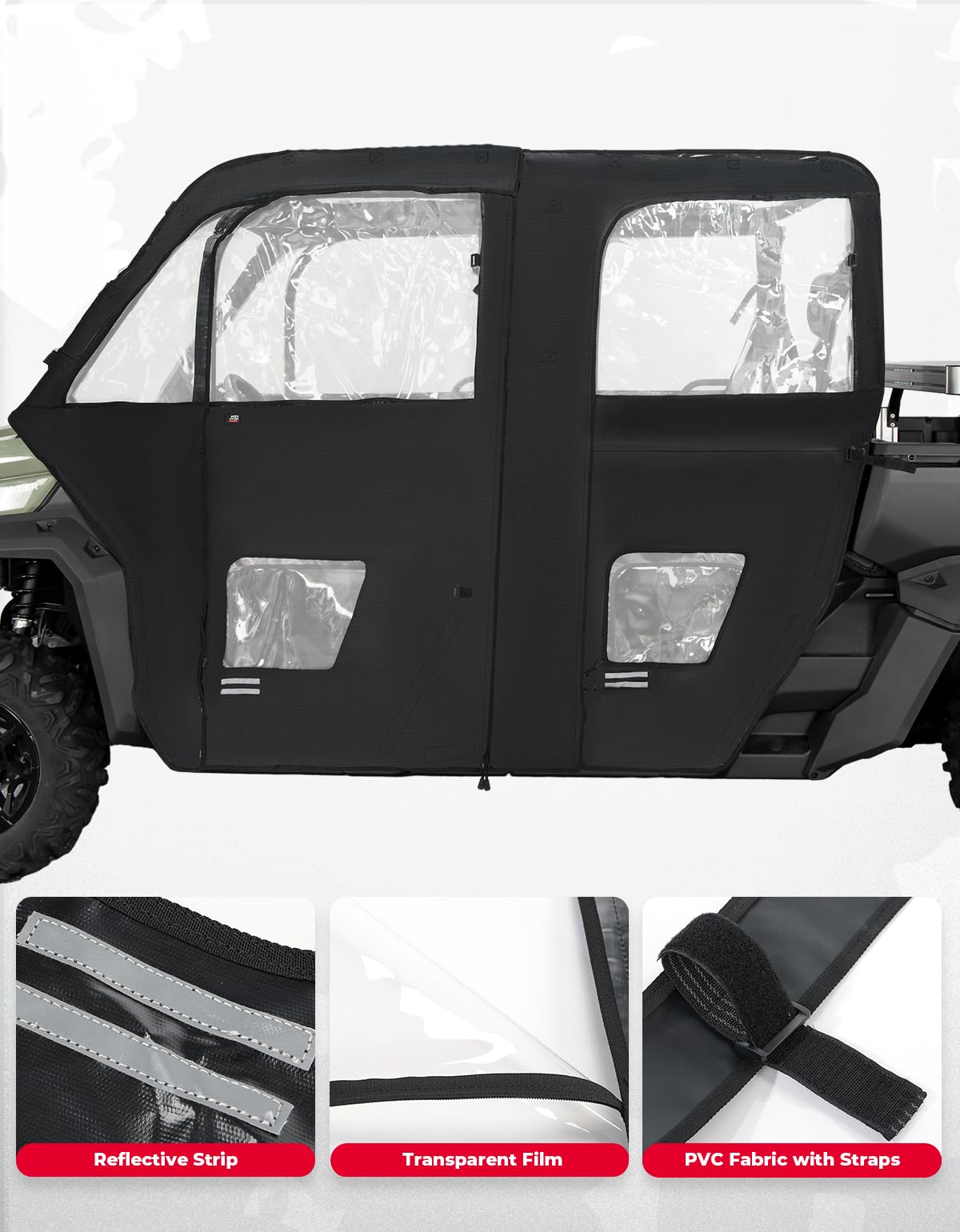 Soft Cab Enclosure Doors for Can-Am Defender Max