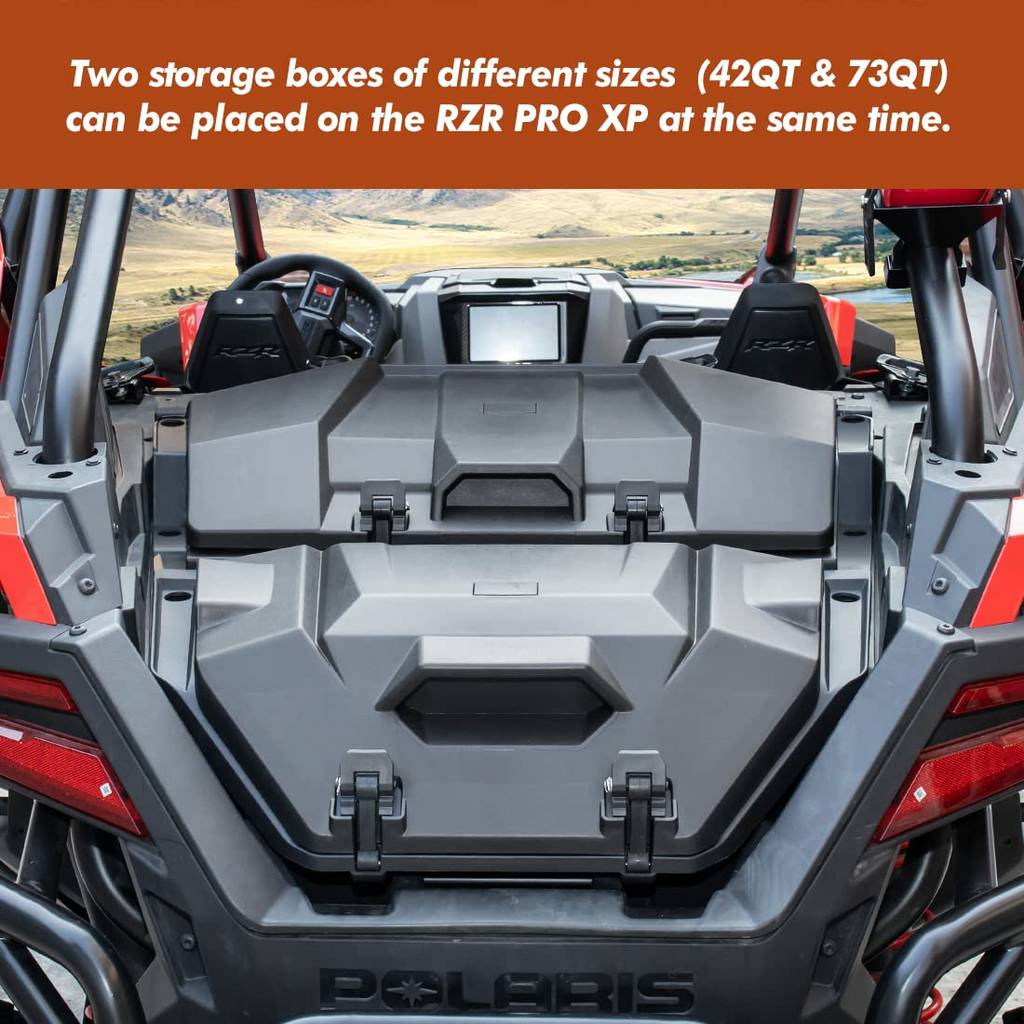 73 QT Rear Storage Bed Box For Polaris RZR PRO XP / 4 (2020-2023)