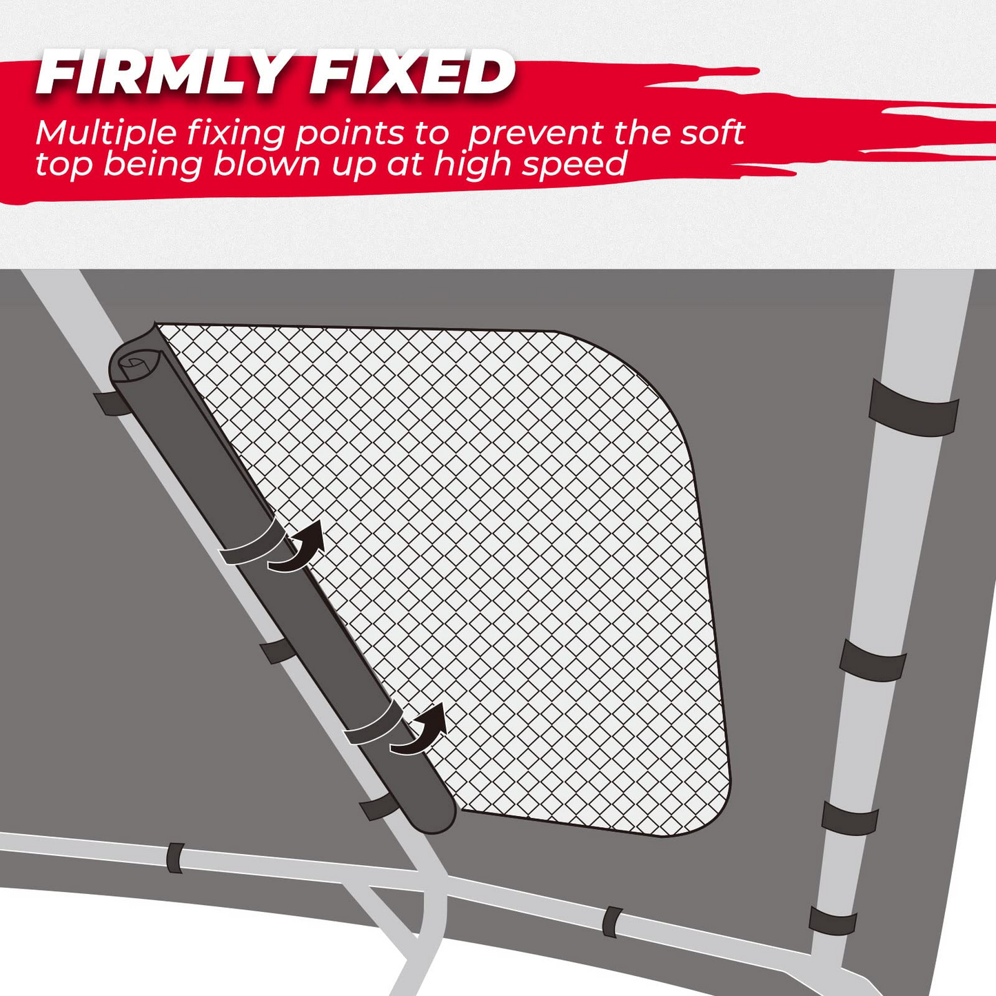 Soft Roof for 4 Seater for Polaris RZR PRO XP 4 2020-2023