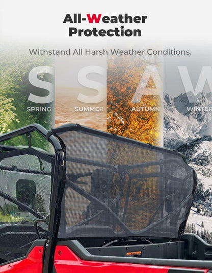 UTV Soft Rear Window Net For Pioneer 1000-6