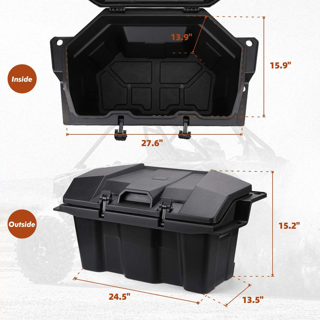 73 QT Rear Storage Bed Box For Polaris RZR PRO XP / 4 (2020-2023)