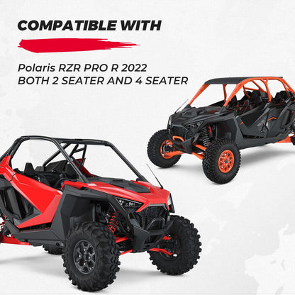 Mud Fender Flares 2 Piece Set for Polaris RZR PRO R