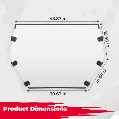 Scratch Resistant Full Windshield Fit CFMOTO ZForce 950