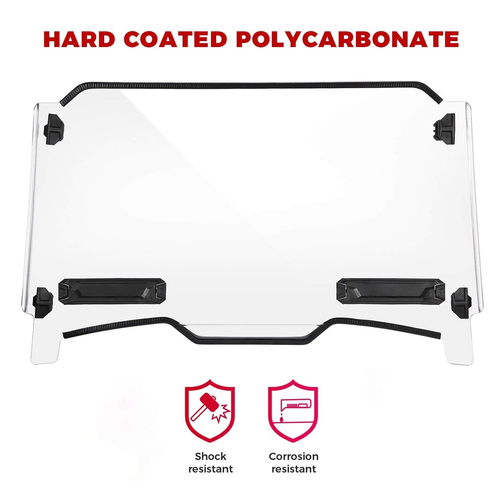 Windshield with Adjustable Vents Fit Polaris RZR XP 1000