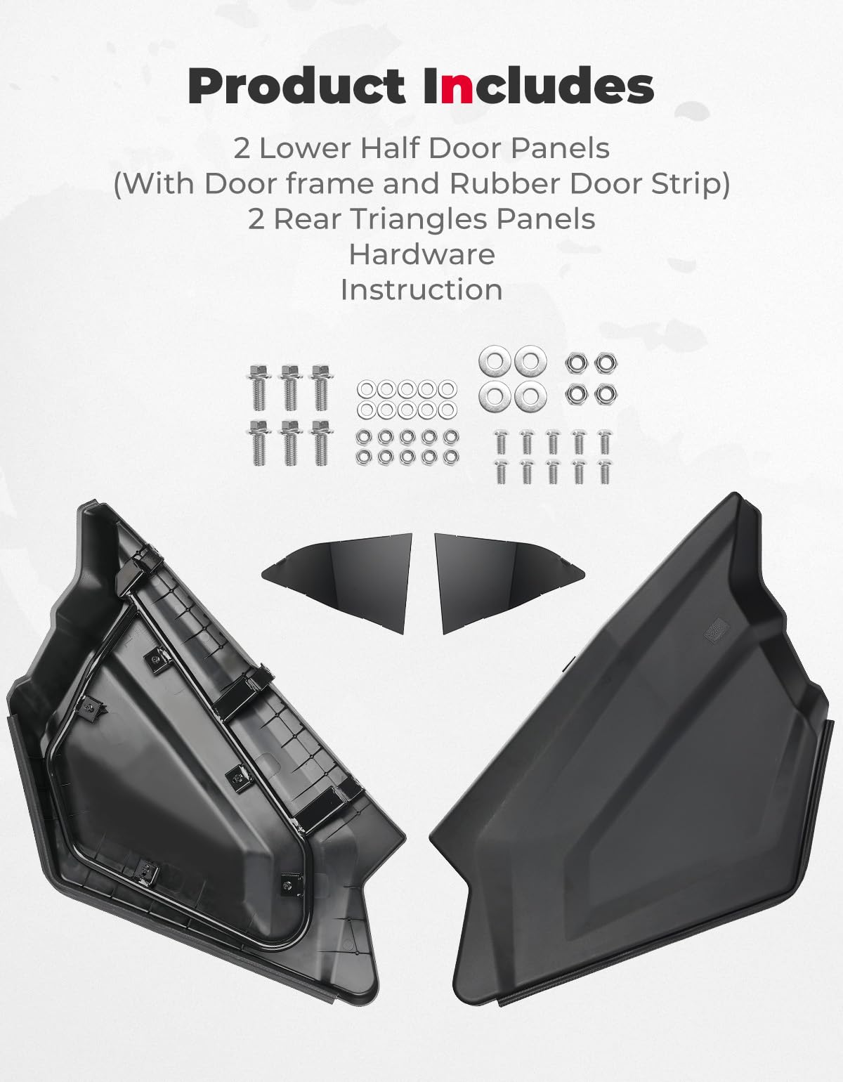 Plastic Lower Doors Inserts for CFMOTO ZForce 950