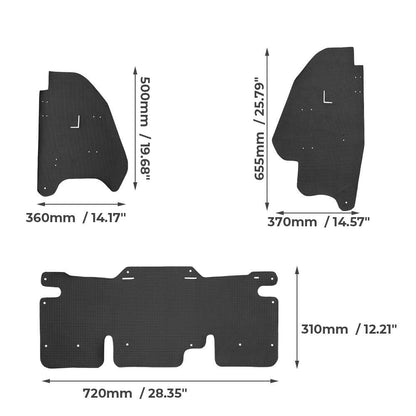 Mud Guard Fit Honda Talon 1000R/ 1000X ( 3 pcs )