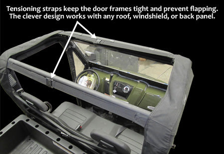 Seizmik Framed Door Kit- Polaris Full Size Round Tube Ranger